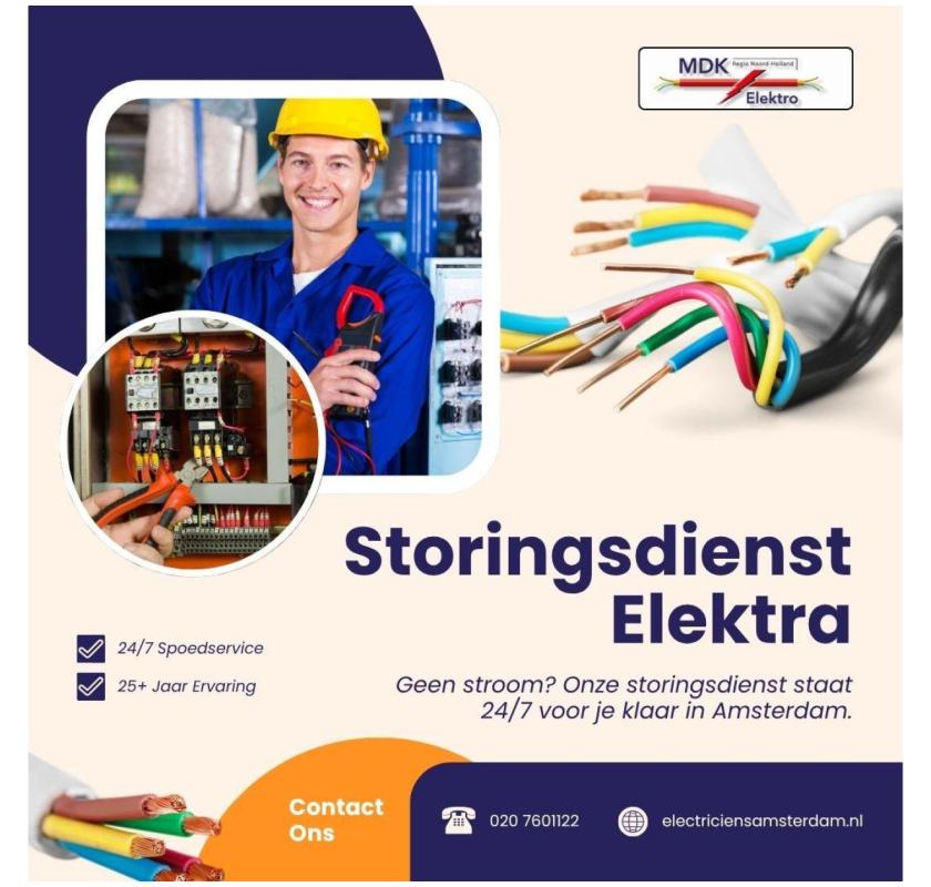 Storingsdienst Elektra in Amsterdam