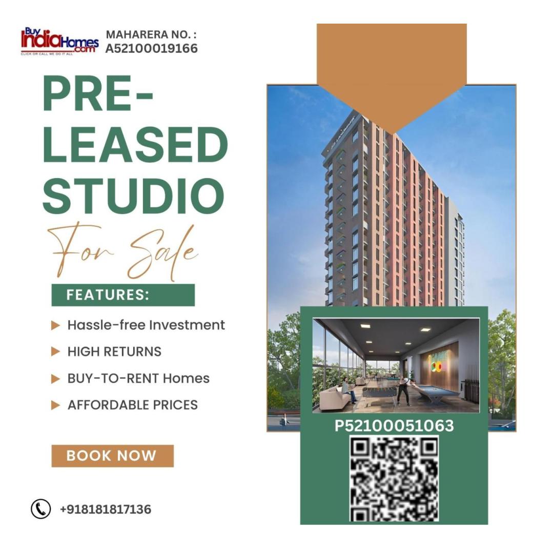 A G Landmark Studio Apartments Pune: Compact Living with Premium Touches - 3/3