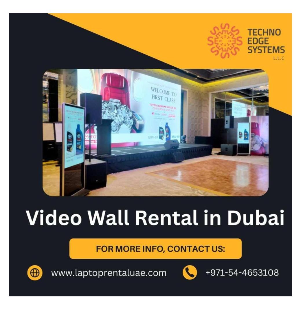 Top Dubai Video Wall Rental for Events and Shows