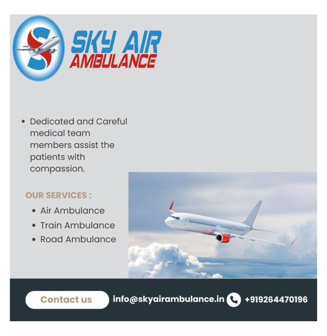 Sky Air Ambulance from Bhopal to Delhi  Is A Good Service provider for transporting patients safely.