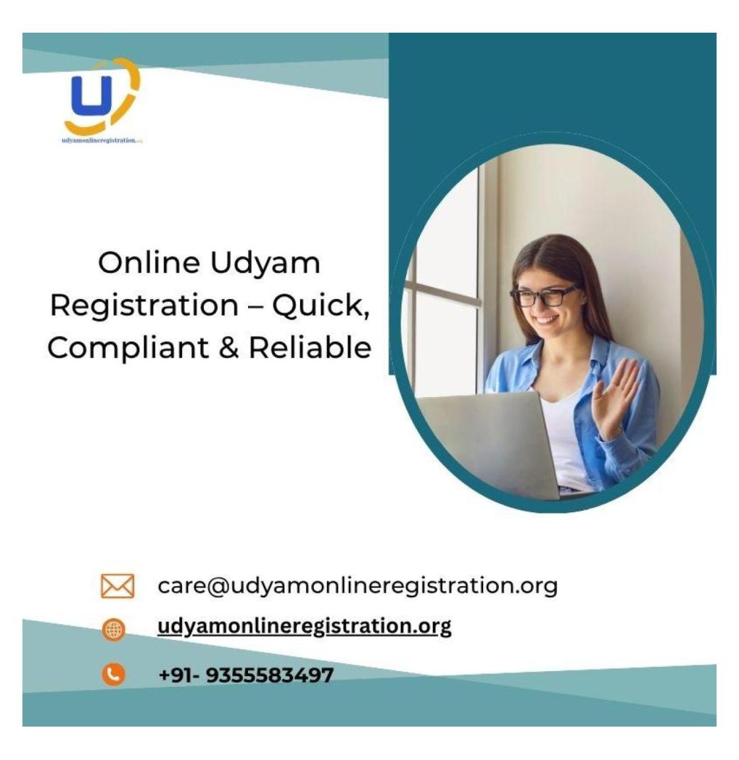 Online Udyam Registration – Quick, Compliant & Reliable