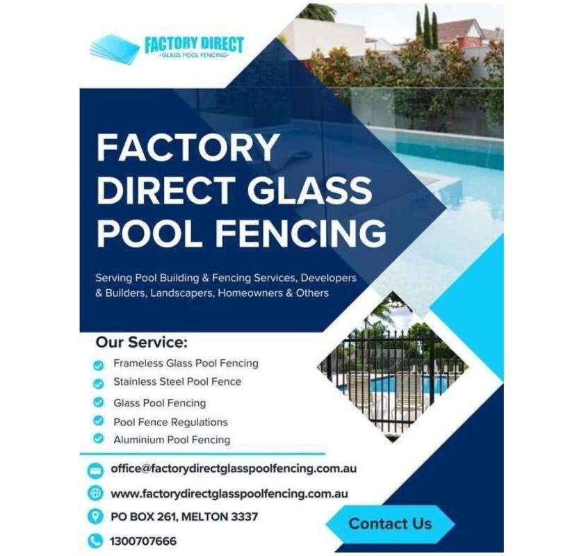 Buy the Best in Class Frameless Glass Pool Fencing Panels in Victoria, Australia
