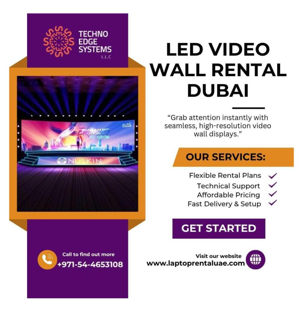 Rent LED Video Walls in Dubai for Events and Shows