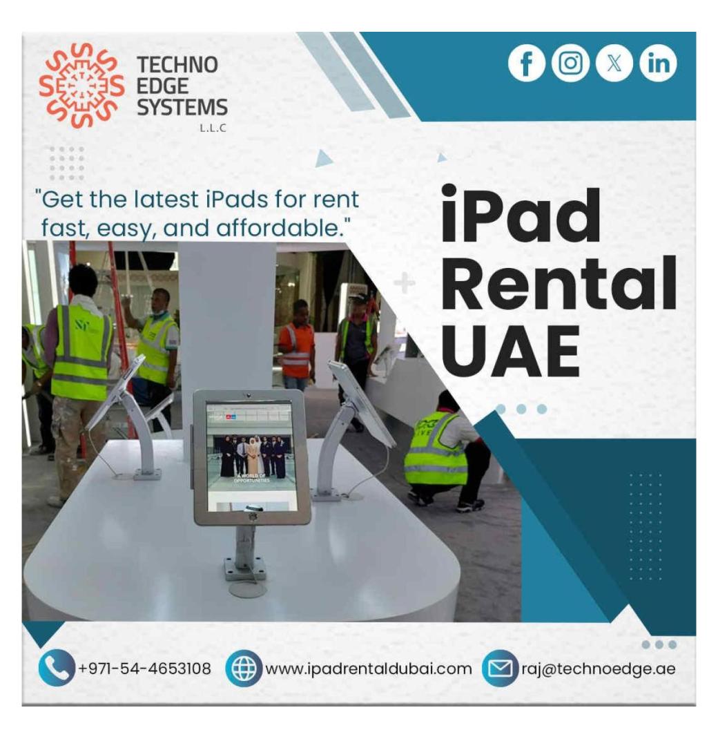 Where to Rent the Best iPad Rental UAE?