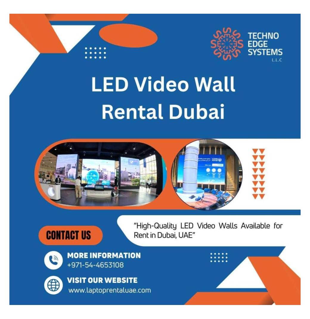 LED Screen Hire Dubai - Video Wall Solutions Dubai