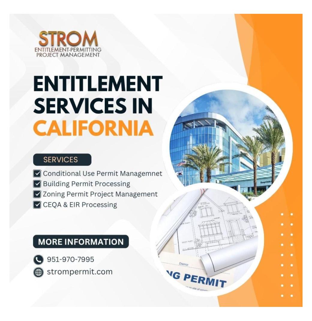 Entitlement Services in California