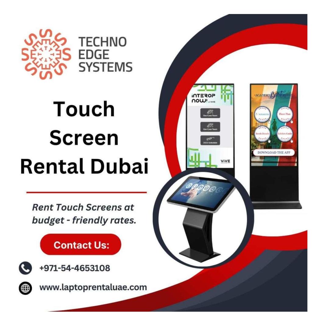  Touch Screen Rental Dubai – LED Screens in Dubai, UAE