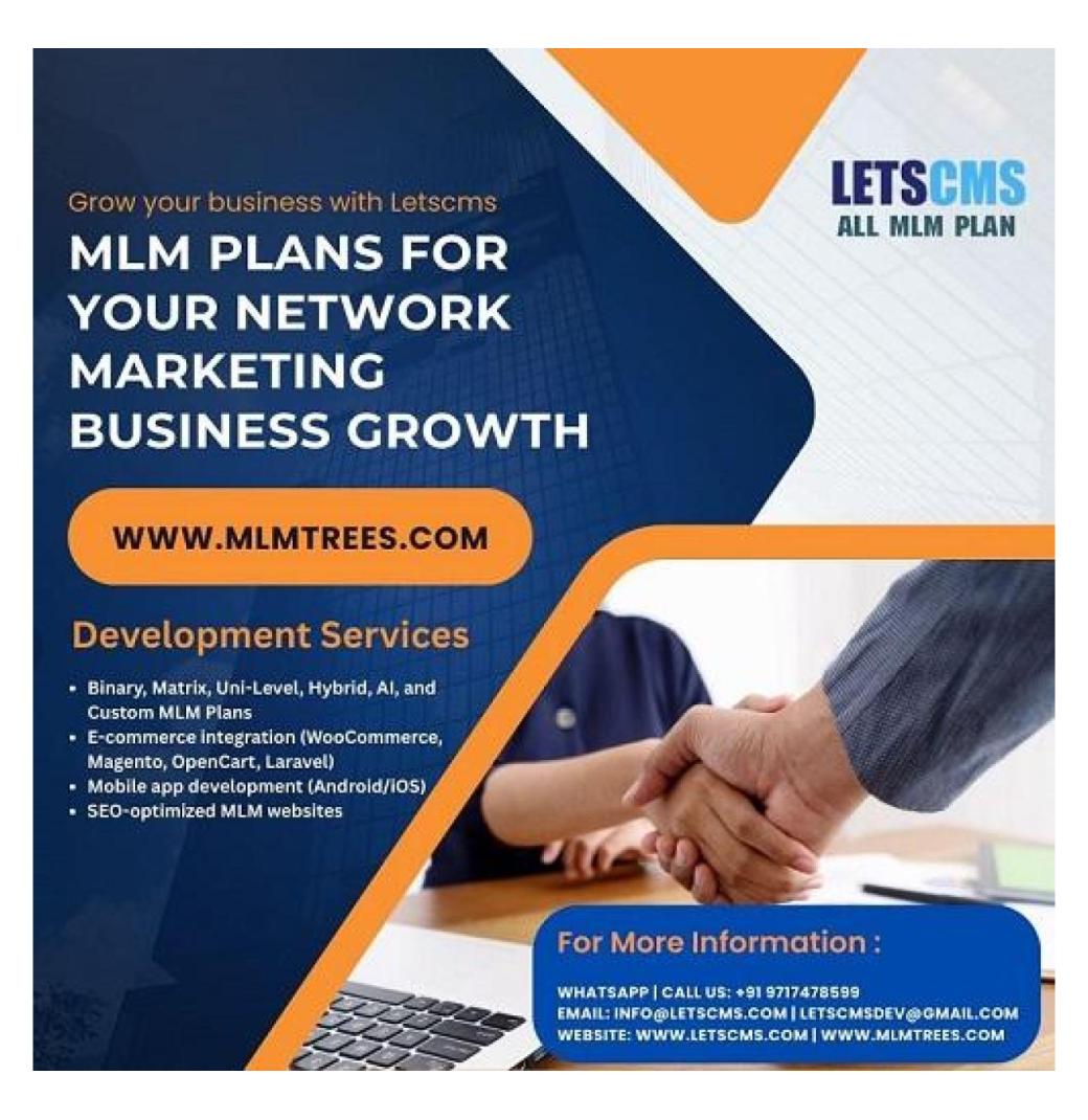 MLM Plans for Your Network Marketing Business Growth 