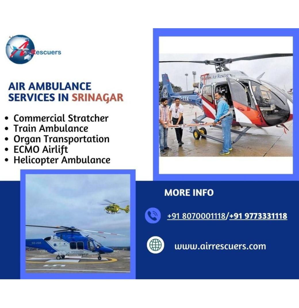 24/7 Emergency Air Ambulance Services in Srinagar