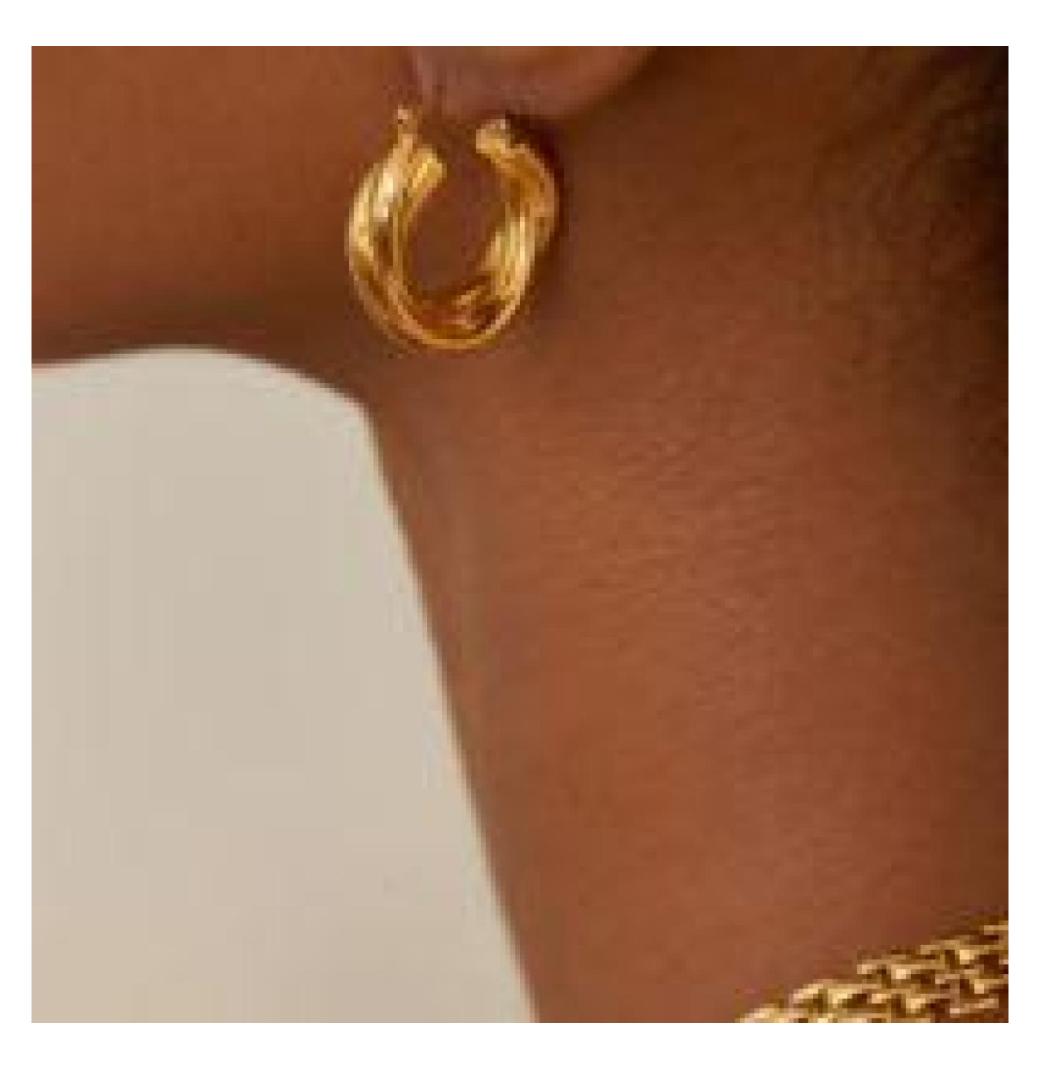 Modern Gold Hoop Earrings: Simple Yet Striking Minimal Design - 2/2