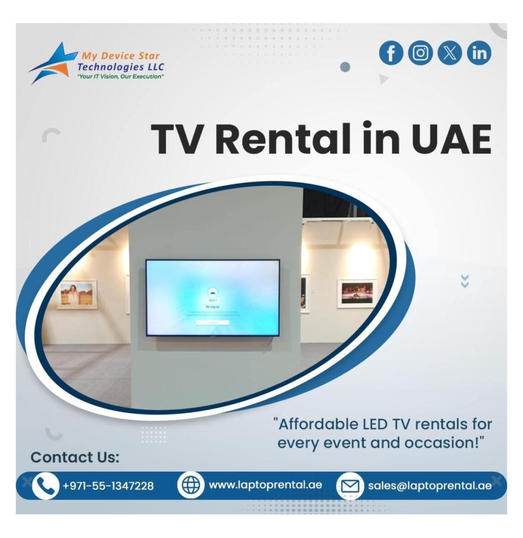 Want a temporary 4K TV solution while in Dubai?