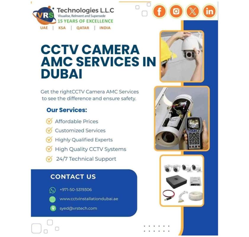 Affordable CCTV Camera AMC Services in Dubai?