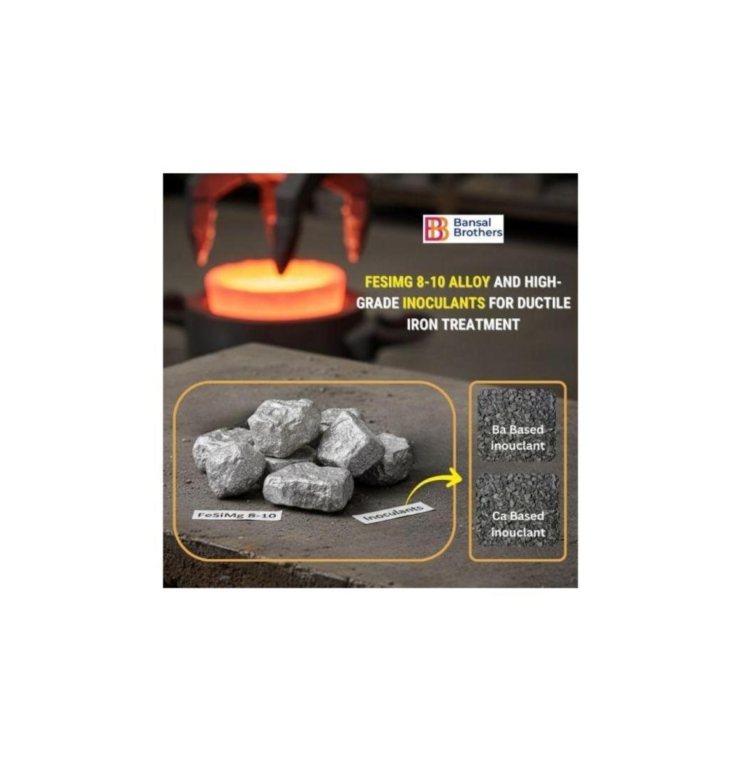 FeSiMg 8-10 Alloy and High-Grade Inoculants for Ductile Iron Treatment
