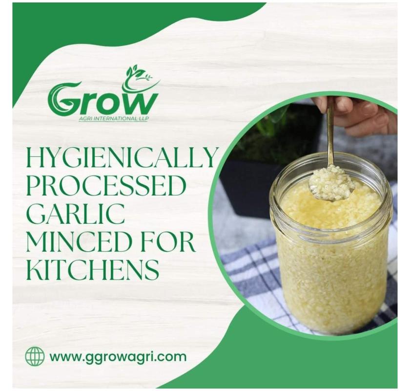 Hygienically Processed Garlic Minced for Kitchens