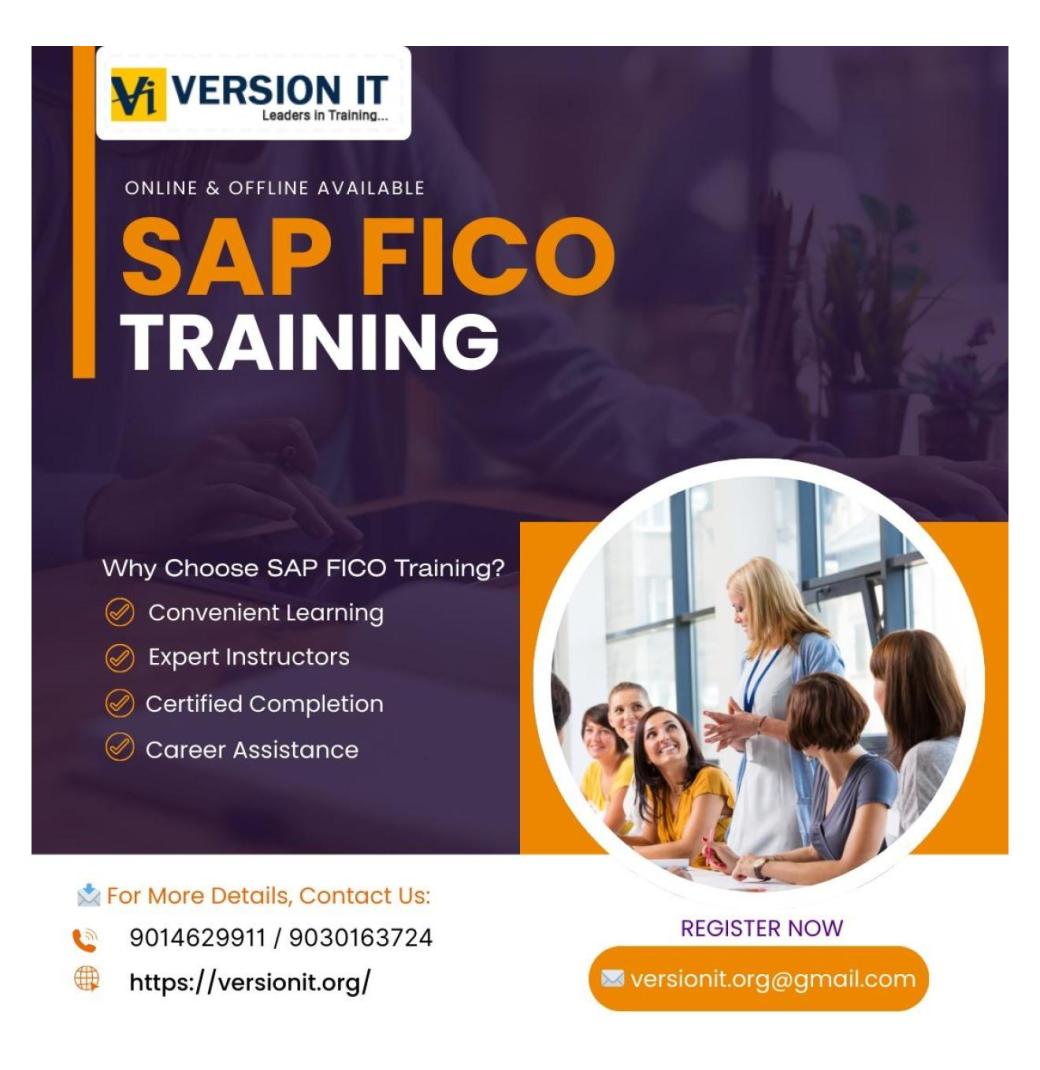 SAP FICO Training in USA