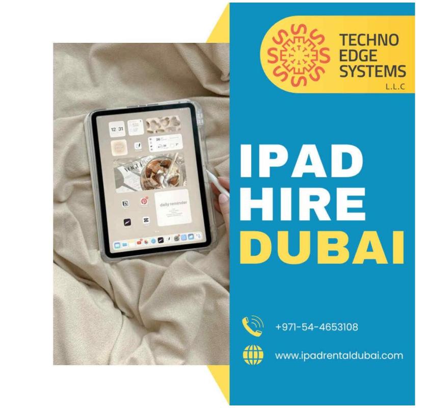 Best Companies for iPad Hire in Dubai