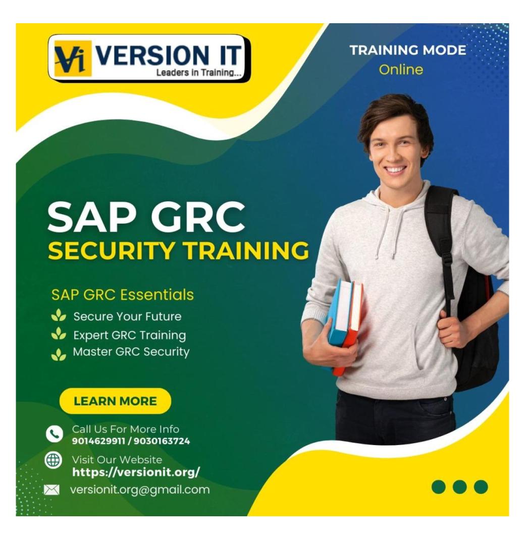 SAP GRC Security Training in USA - 1/3