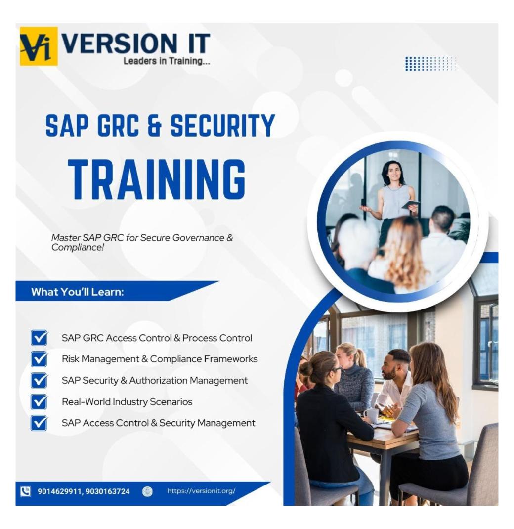 SAP GRC Security Training in USA - 3/3