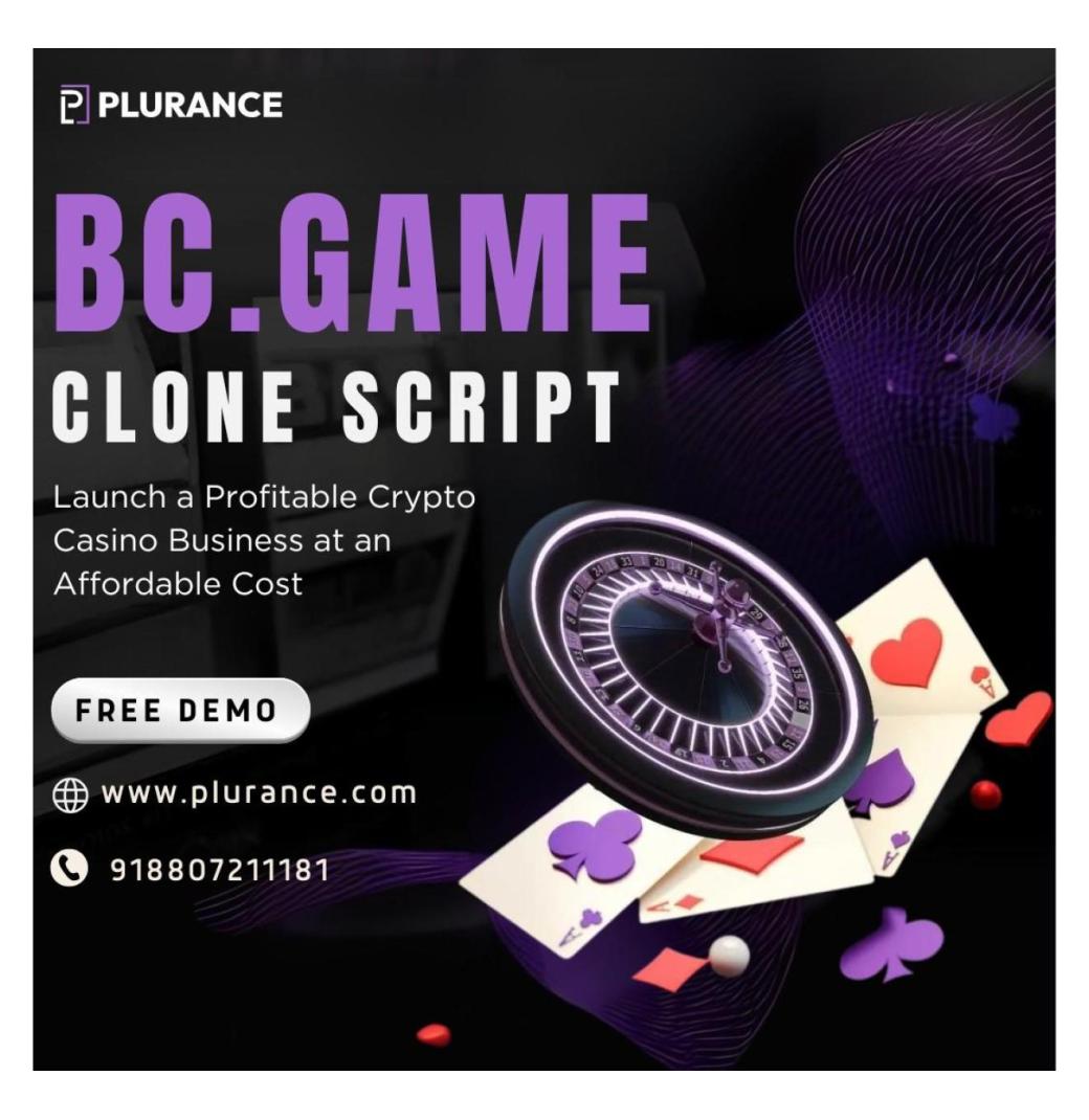 Launch Your Custom Crypto Casino with the BC.Game Clone Script