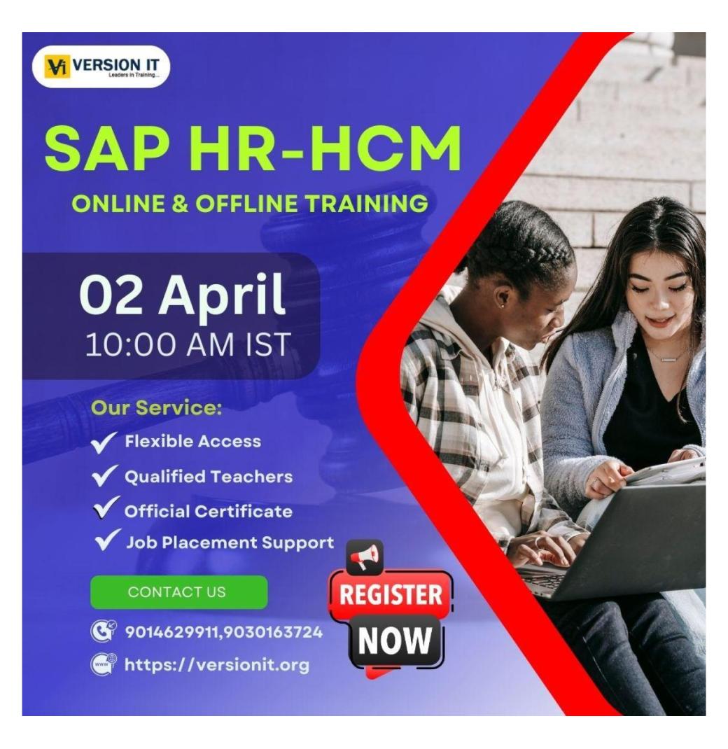 SAP HR HCM Training in  USA - 2/2