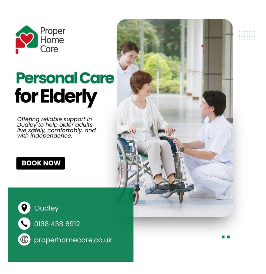 Personal Care for Elderly in Dudley