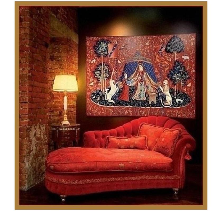 Elegant Lady Unicorn Tapestry Collection for Timeless Home Décor