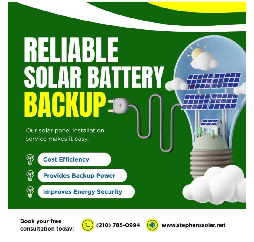 Solar Battery Backup in San Antonio