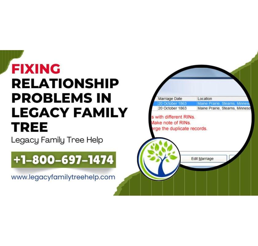 Fix Relationship Problems In Legacy Family Tree