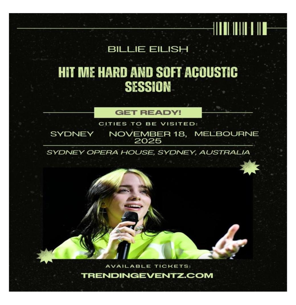 Sydney, Australia — A Night of Raw Beauty: Billie Eilish’s Hit Me Hard & Soft Acoustic Session
