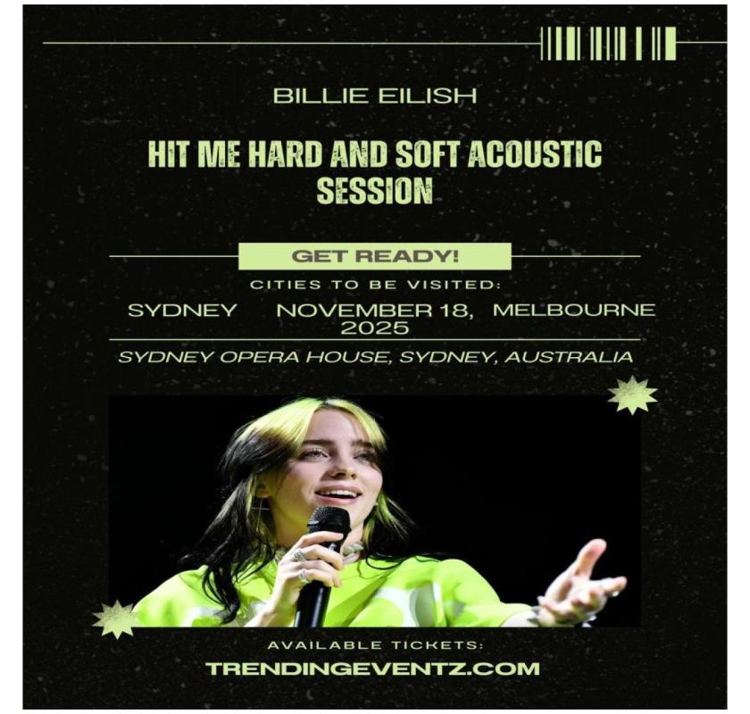 Sydney, Australia — A Night of Raw Beauty: Billie Eilish’s Hit Me Hard & Soft Acoustic Session
