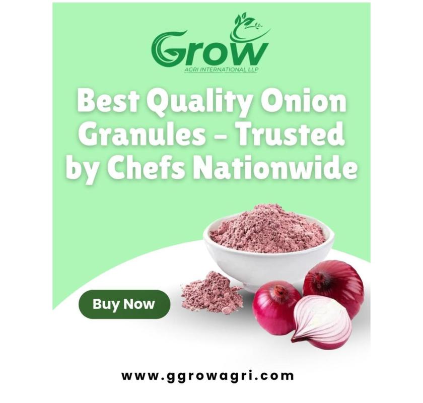 Best Quality Onion Granules – Trusted by Chefs Nationwide