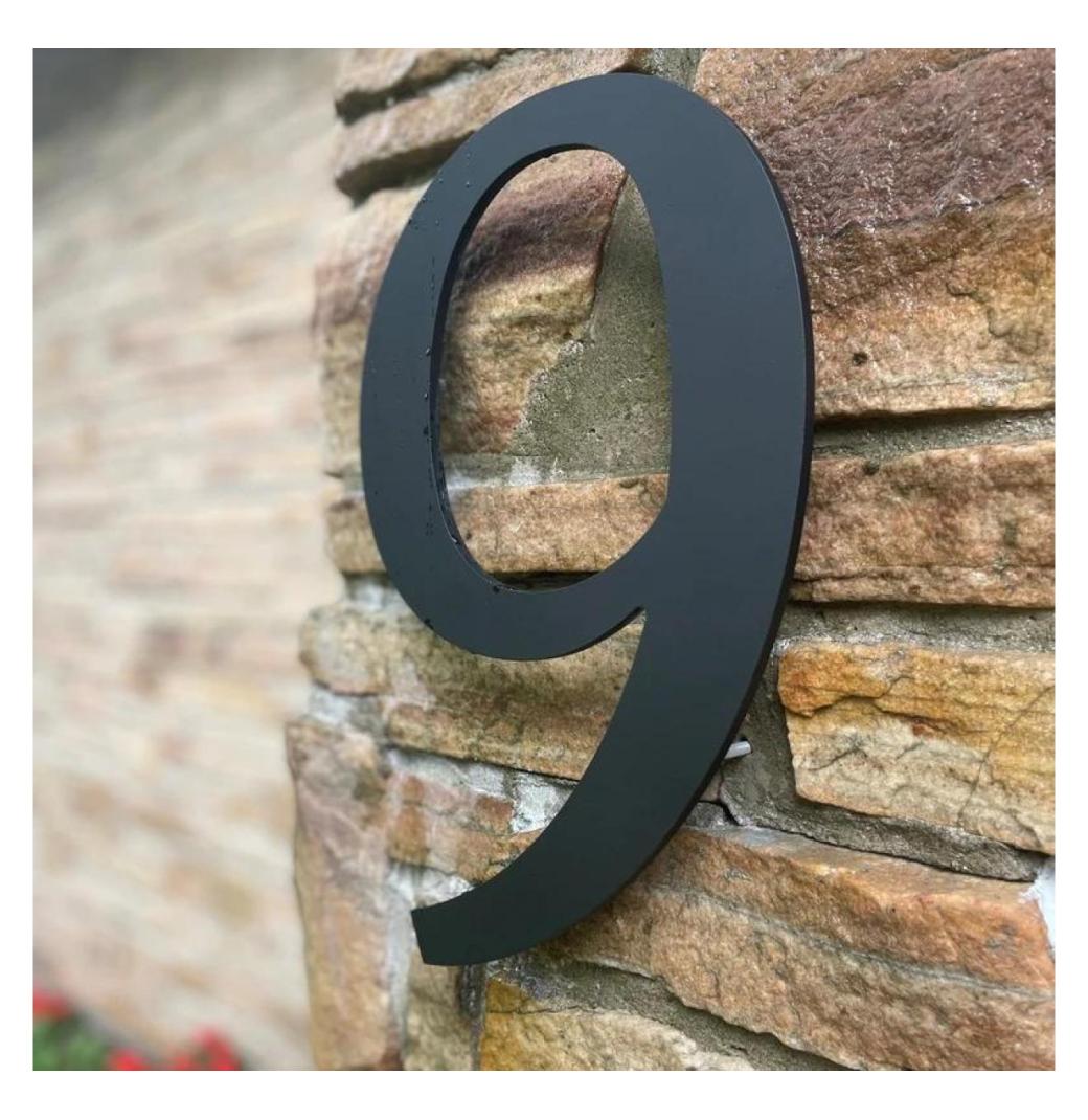 Premium Metal House Numbers for a Modern Home