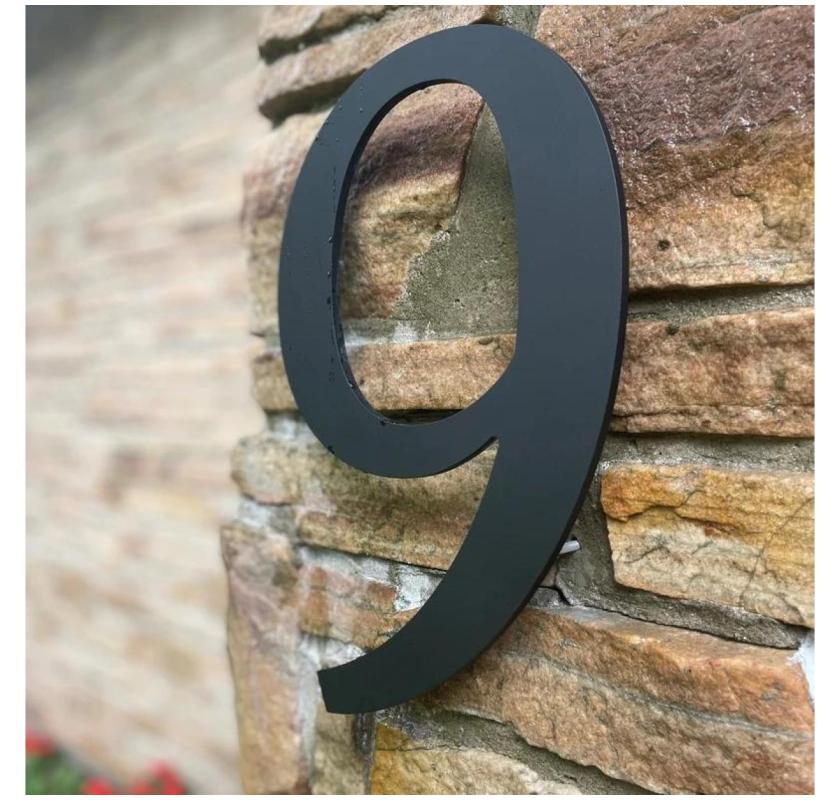 Premium Metal House Numbers for a Modern Home