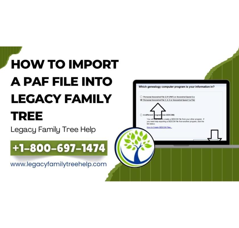 How To Import A PAF File Into Legacy Family Tree