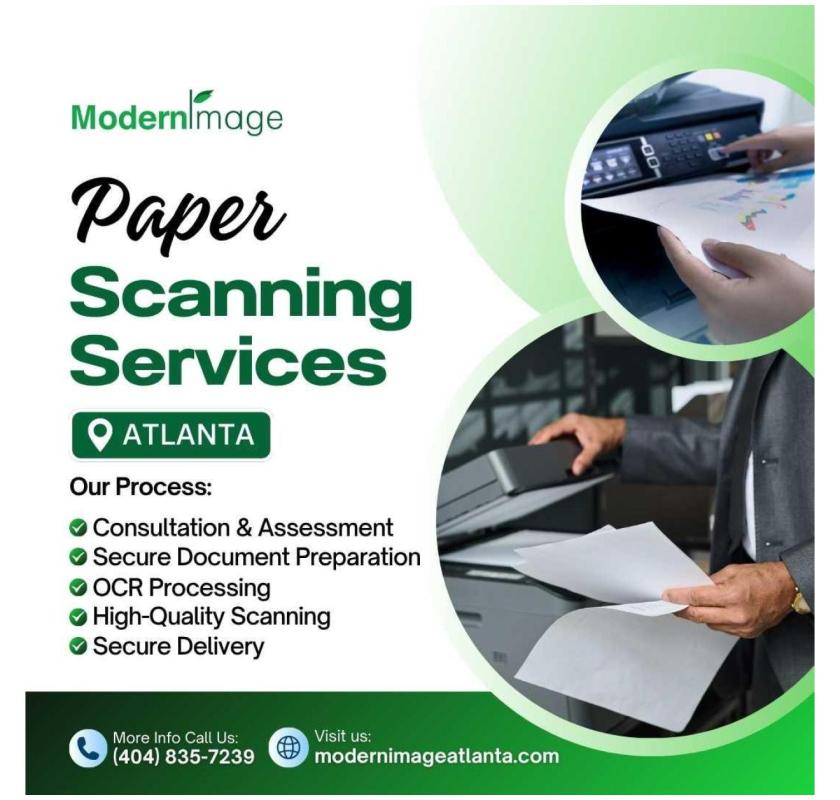Paper Scanning Services in Atlanta