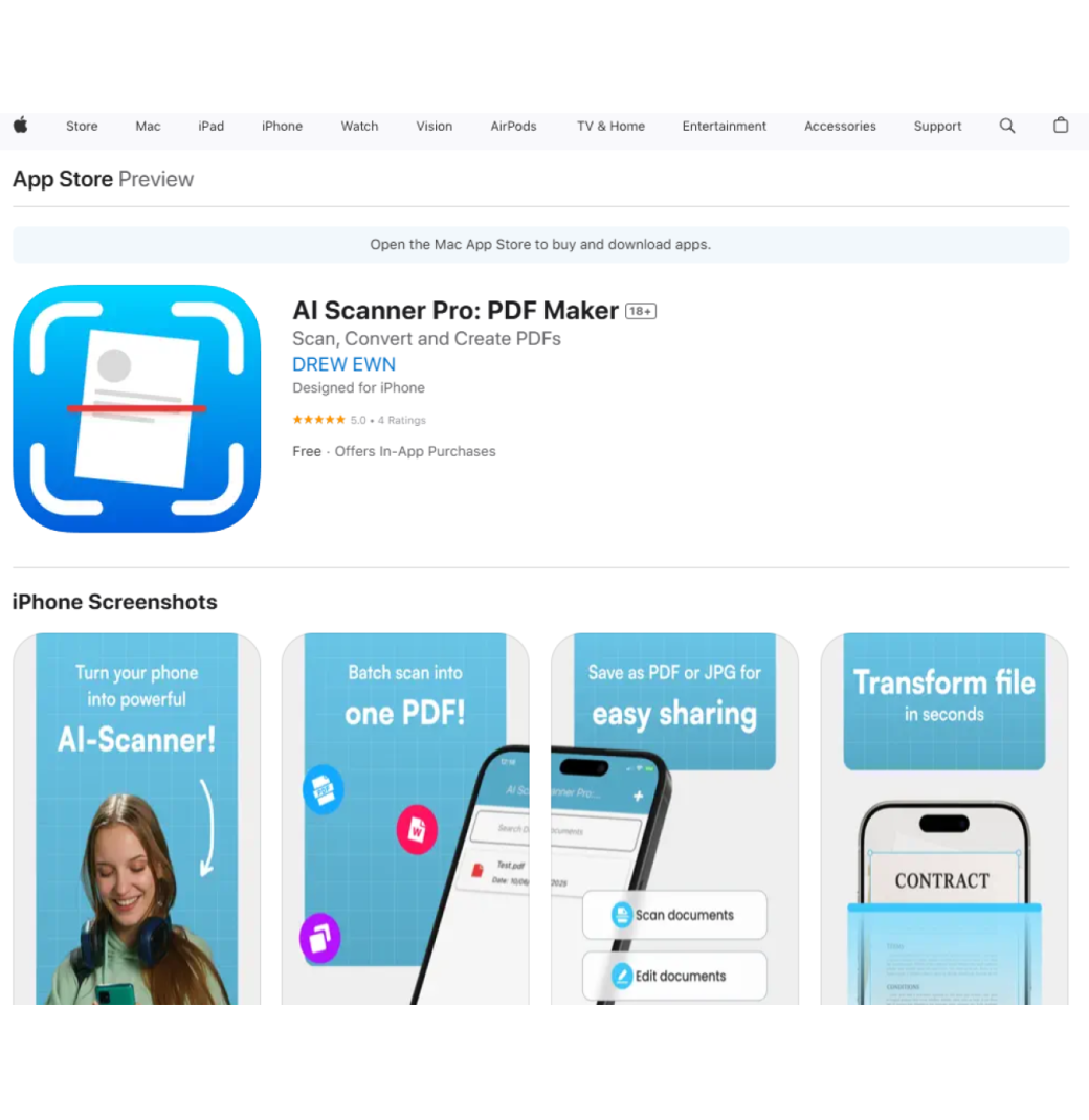 What’s the best iPhone app to scan documents or receipts?
