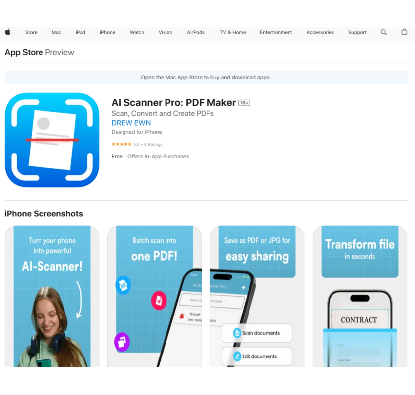 What’s the best iPhone app to scan documents or receipts?