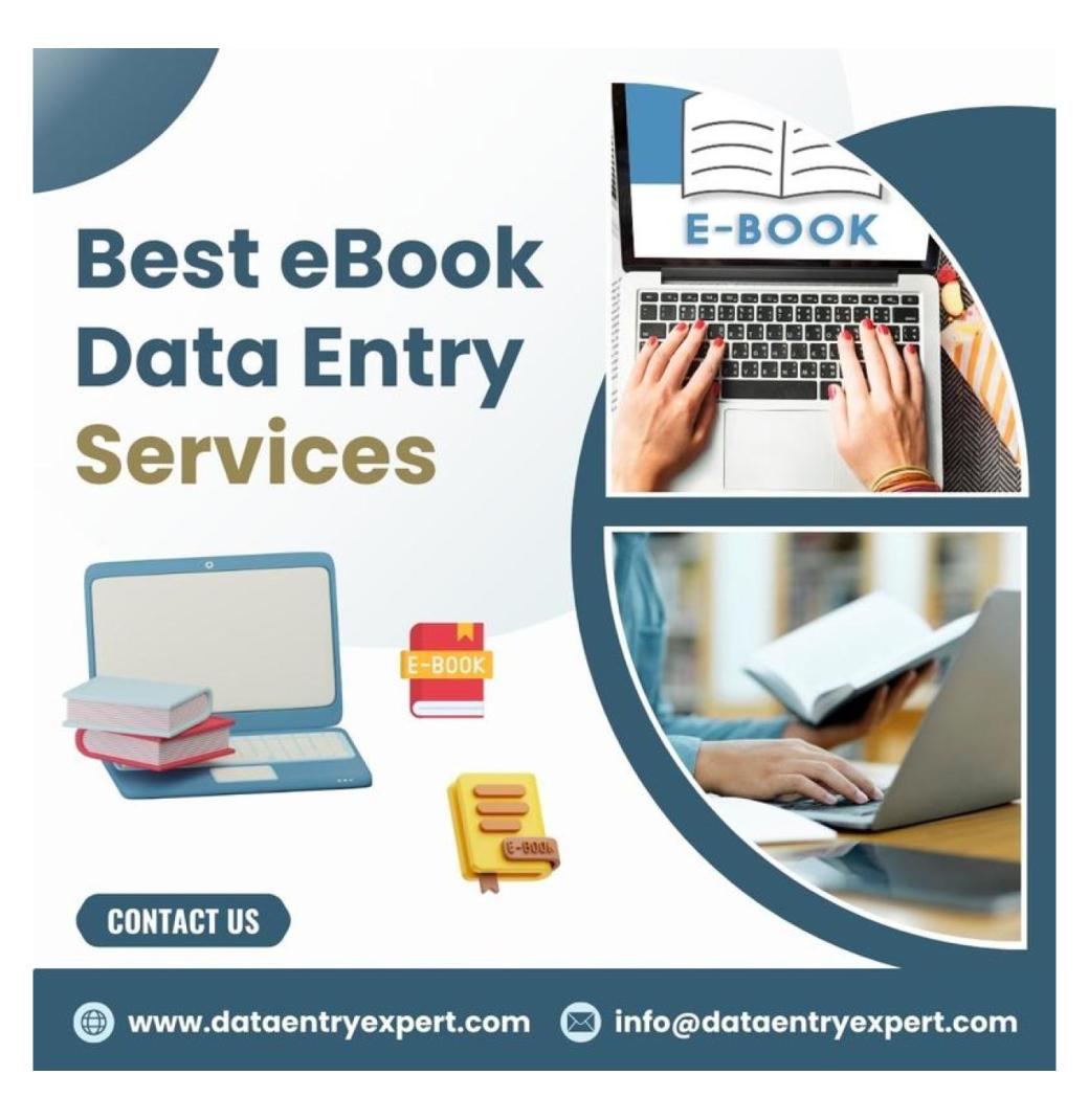 Outsource eBook/Book Data Entry Services in India