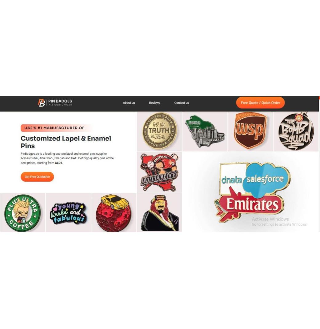 Best Quality Custom Die Cast Pins in Dubai