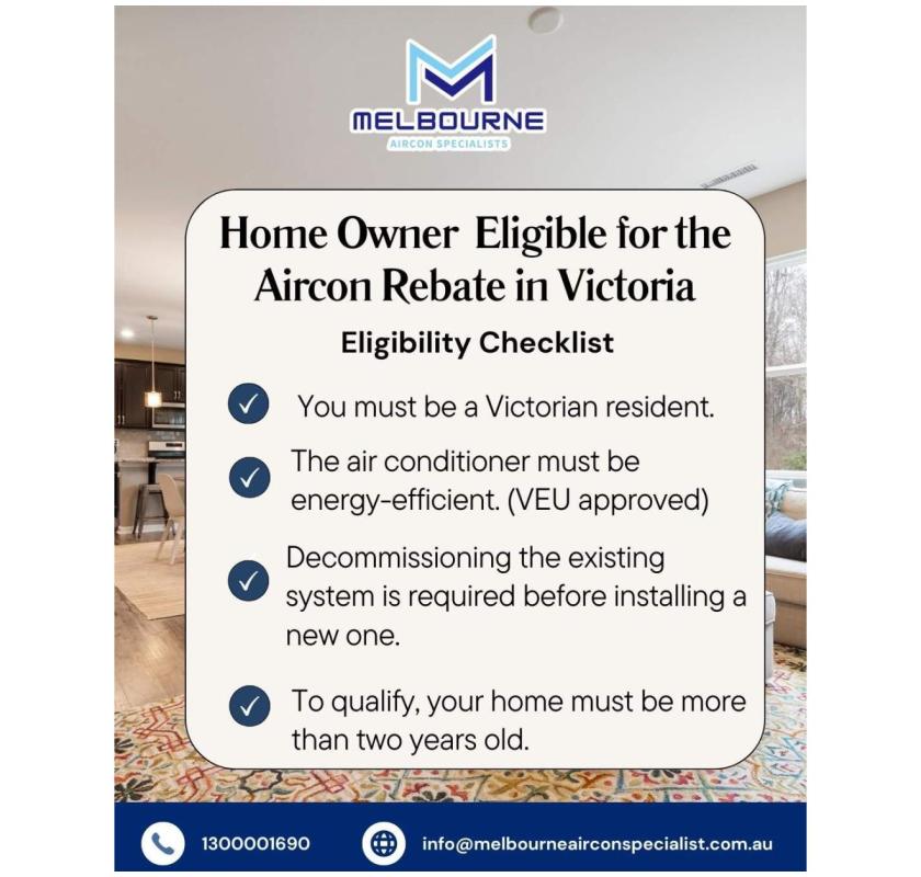 Get Your Aircon Rebate in Victoria