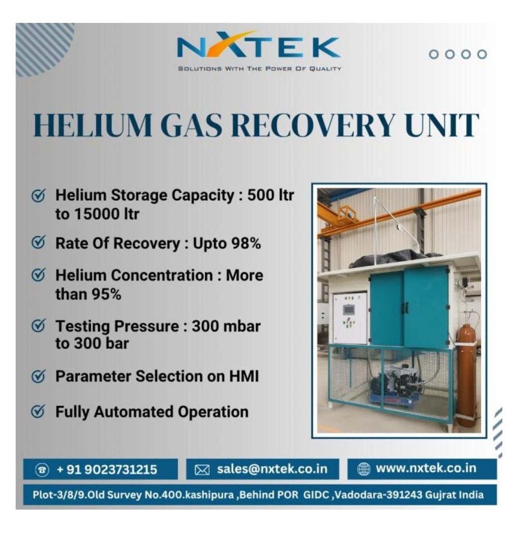 Helium Gas Recovery Unit | Nxtek