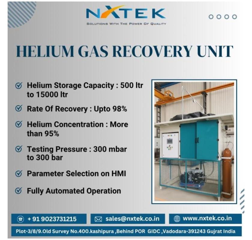 Helium Gas Recovery Unit | Nxtek