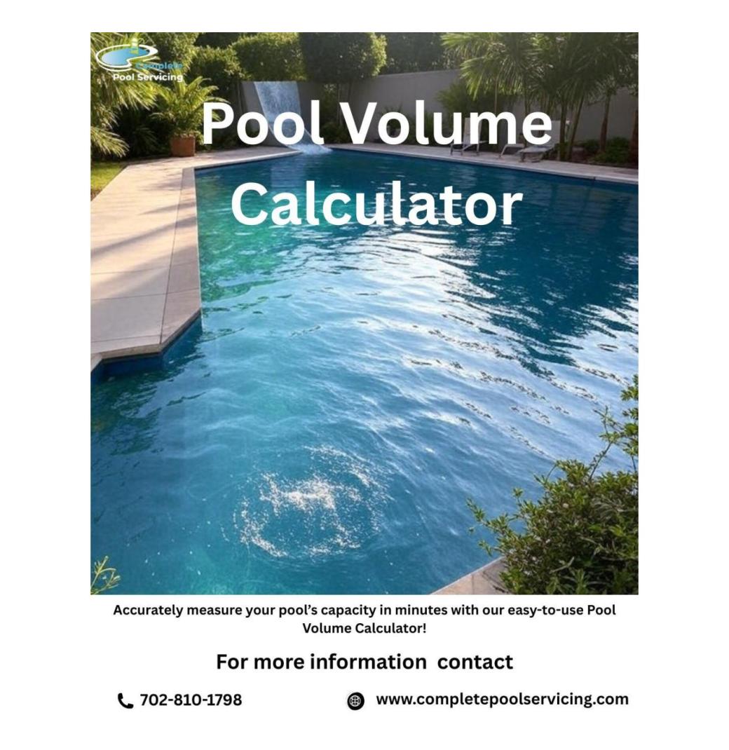 Find Your Pool’s Capacity with a Pool Volume Calculator!