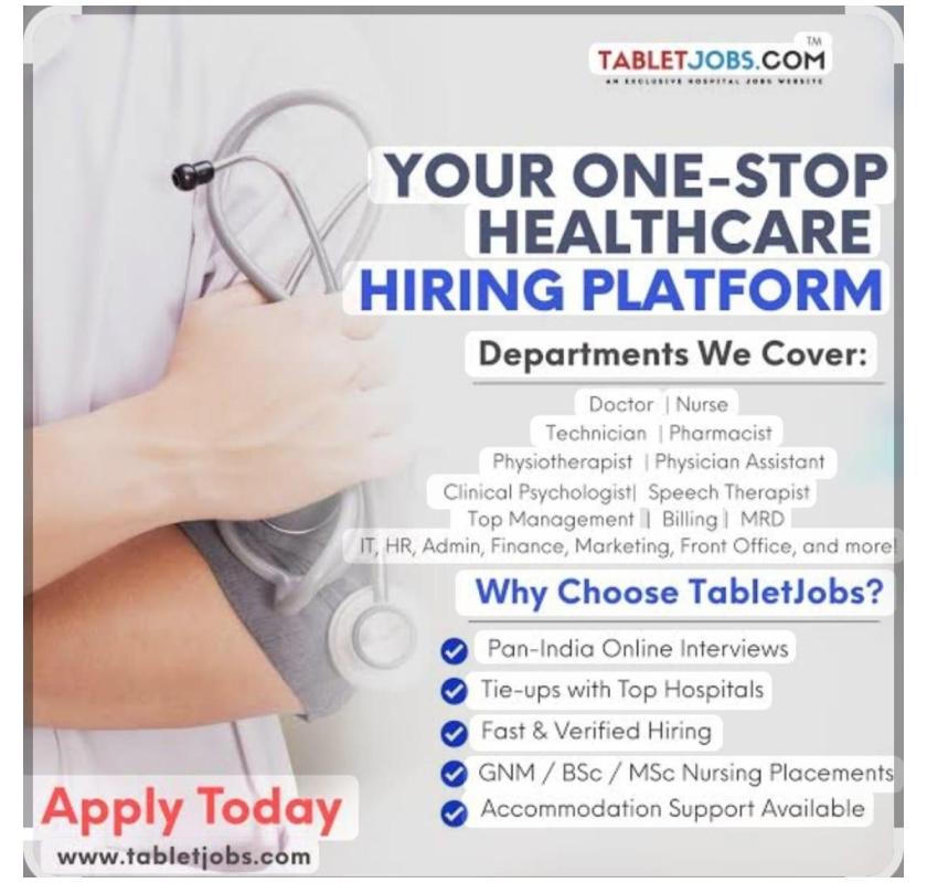 TabletJobs – Apply for Nursing Jobs in Gulf | Verified 2025 Openings