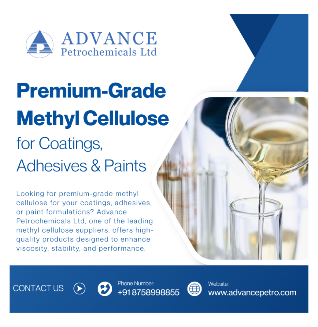 Premium-Grade Methyl Cellulose for Coatings, Adhesives & Paints