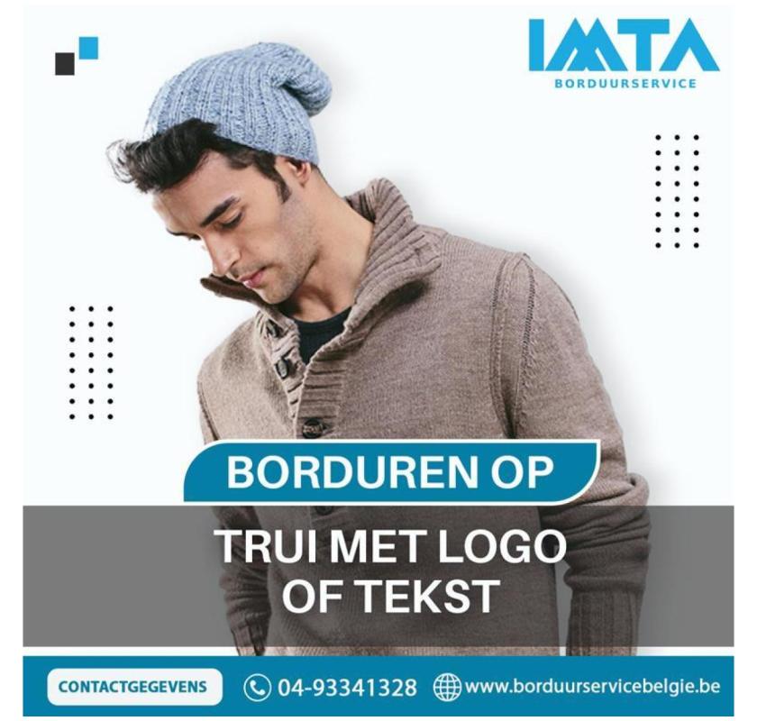 Borduren op Trui met Logo of Tekst