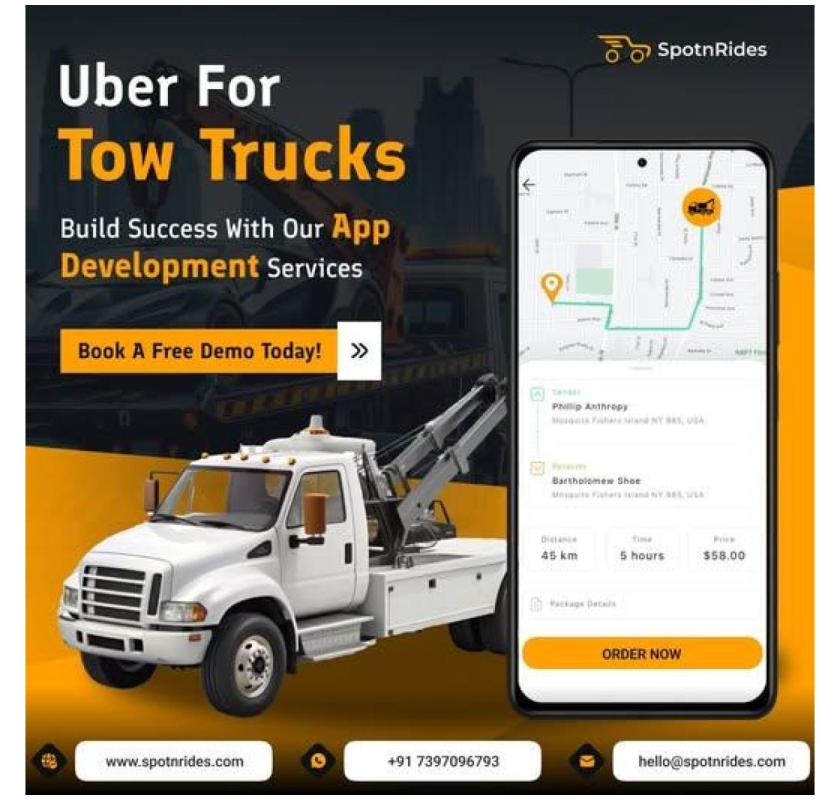 Build Your On-Demand Tow Truck Business with SpotnRides