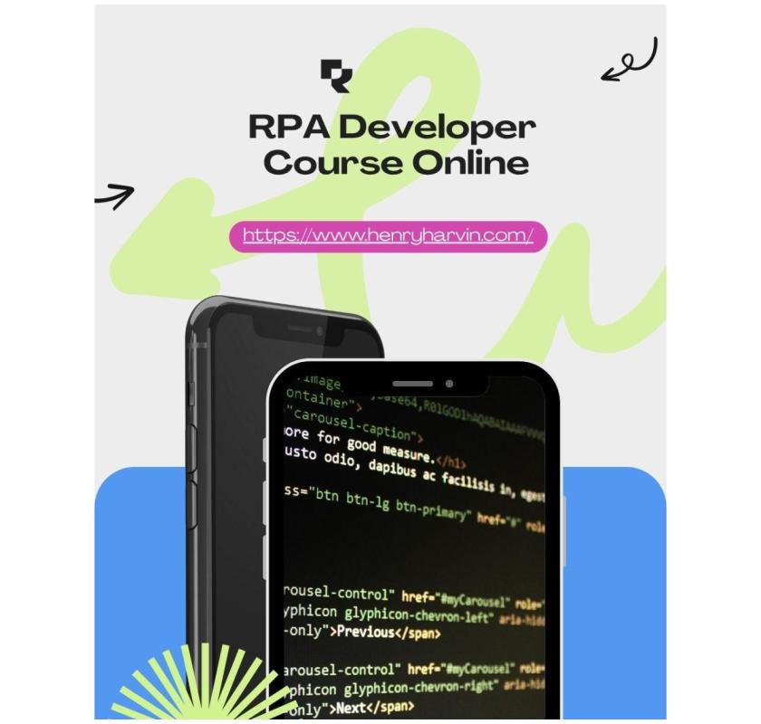 RPA Developer Course Online – Become an Automation Expert