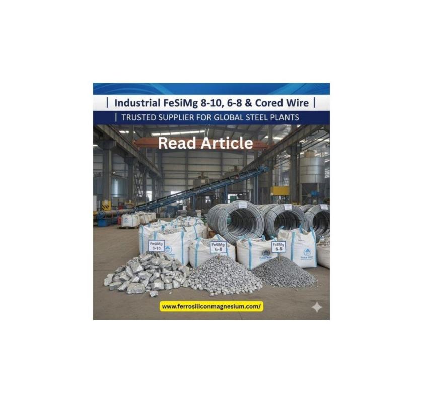 Industrial FeSiMg 8-10, 6-8 & Cored Wire | Trusted Supplier for Global Steel Plants
