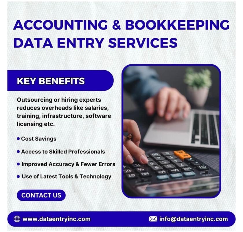 Accounting & Bookkeeping Data Entry Services in India